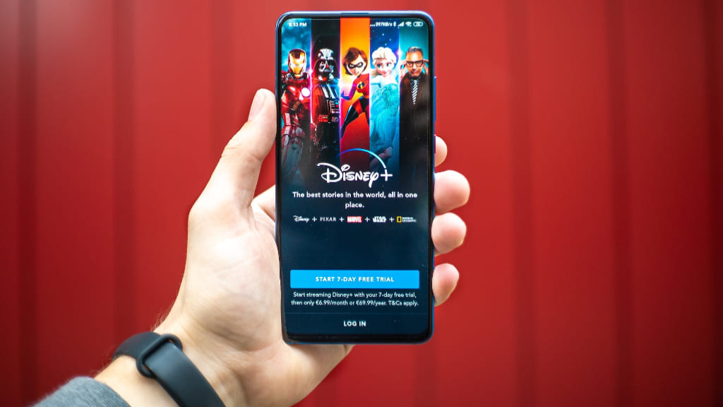 ディズニープラスをスマホで観ている人